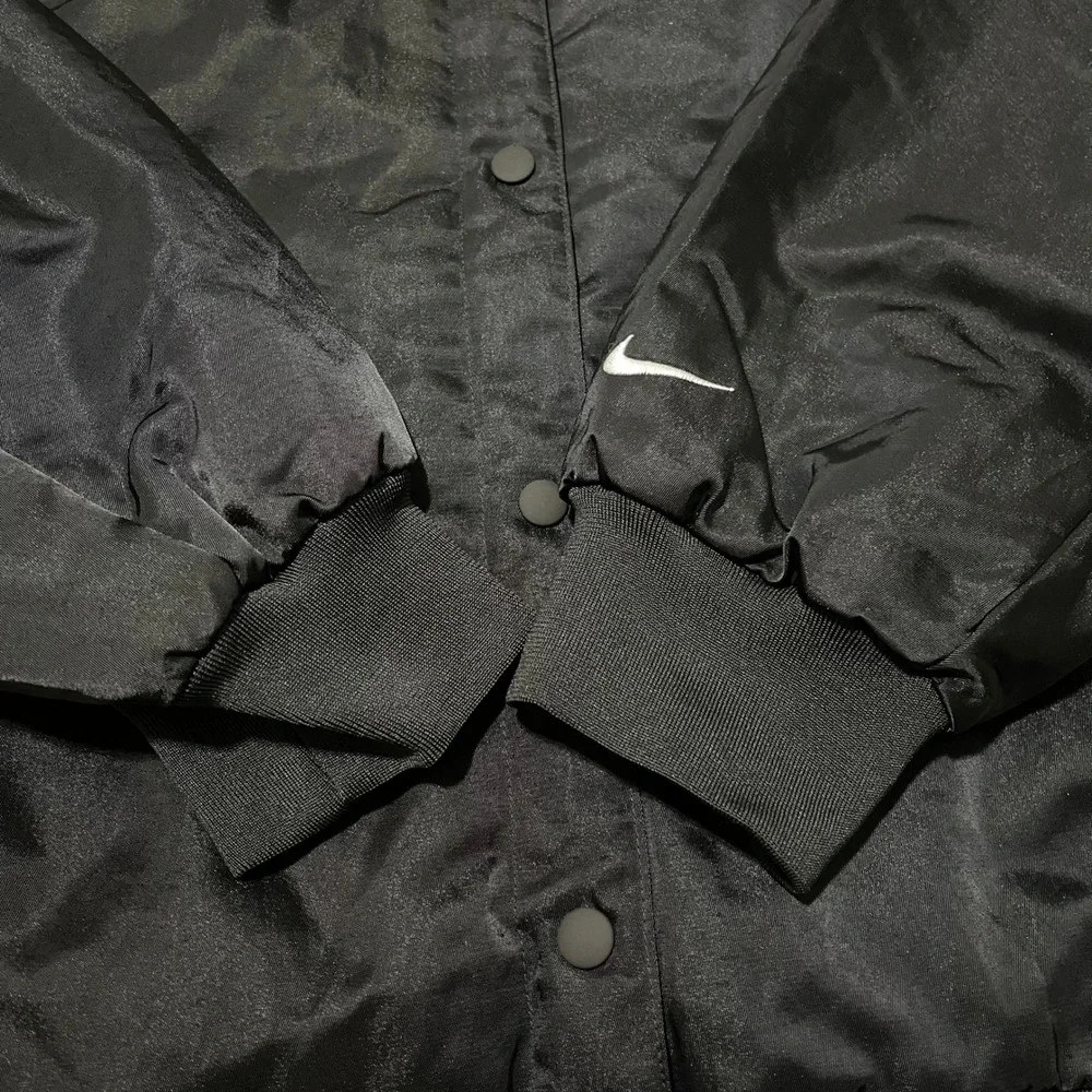 Nike Jacket Women 2XL XXL Black Sportswear Destroyer Bomber Oversized Woven - Picture 3 of 10